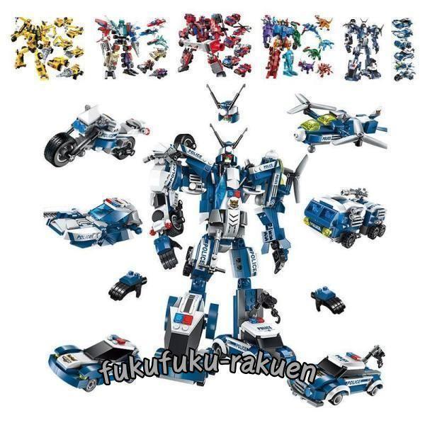 おもちゃ LEGO互換品 キッズ 変形ロボット 啓蒙 レゴ交換品 幼稚園 子供 積み木 遊び道具 ミ...