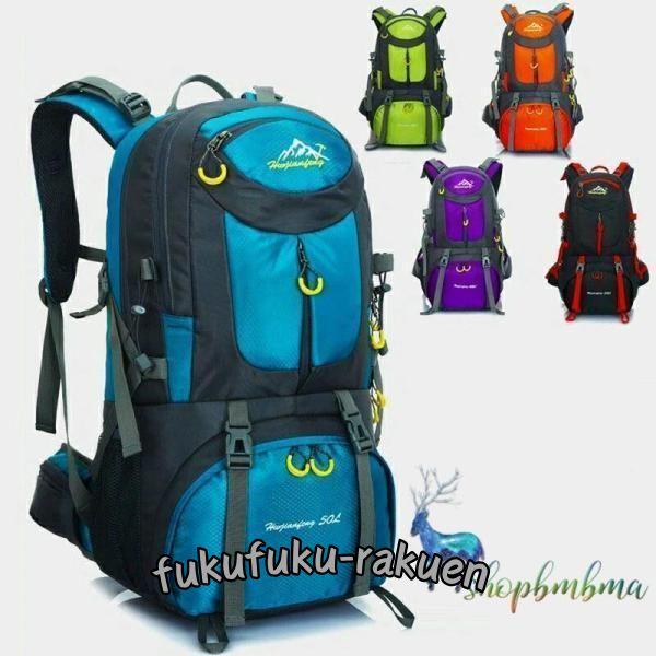 50L登山リュックメンズバッグレディース登山リュックサックサックアウトドア防災トレッキングデイパック...