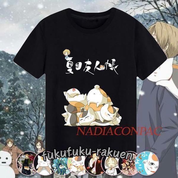 Tシャツ トップス 夏目友人帳 ニャンコ先生 グッズ ティーシャツ 半袖 ゲーム プレゼント 夏 メ...