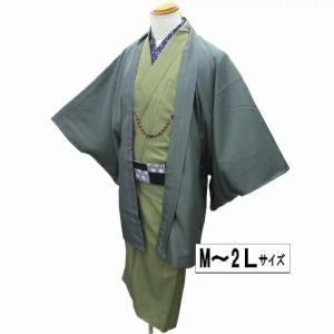 拾10400RM 化繊紗絽 男十徳羽織 裄72丈73К筒袖型の羽織 黒無地 新品