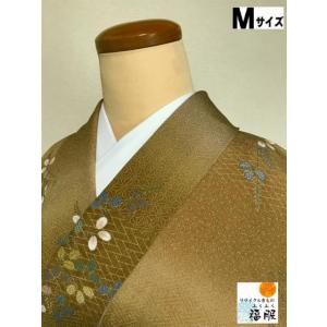 中古 七五三 正絹 7〜11歳女児用 祝い着 着物 長襦袢セット 朱色地に蝶