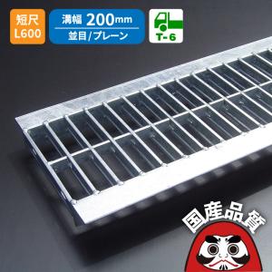 ダイクレ U字溝グレーチング 溝幅200用 並目(ザラ) 歩道用 スチール製