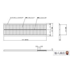 U字溝 グレーチング蓋 フタ 溝蓋 側溝蓋 規...の詳細画像1