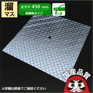 大きめマス鉄板　短期出品 縞鋼板製 ます蓋 ます穴600mm溜桝用 歩道用〜T-2 OKB-60 日本製