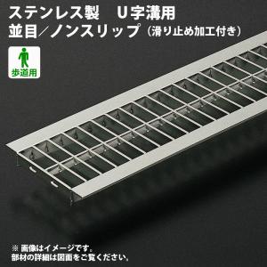 ダイクレ U字溝グレーチング 溝幅200用 並目(ザラ) 歩道用 スチール製