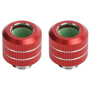 Dracaena 2 パック G1/4” ネジから OD 16mm ハードチューブ圧縮フィッティング コンピューター水冷システム用アンチオフアダプター