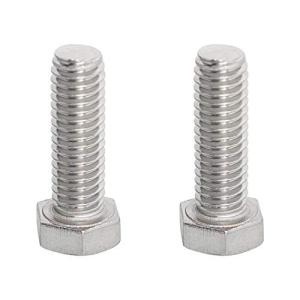 Aopin M5 x 12mm 六角ボルトネジグレード 5.8 ステンレス鋼 ファスナー完全に機械ねじ込み SUS304 20 個
