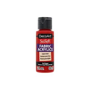 デコアート  布用水性アクリル絵具 ソーソフト レッドペッパー 59ml 12860088 DSS2OZ-88