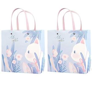 かわいい猫ギフトバッグ クラフト 猫仕様ラッピング袋 ねこ紙袋 手提げ袋 プレゼント用 リサイクル可能
