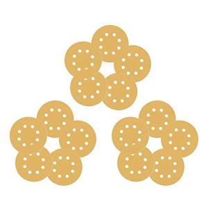Utoolmart サンディングペーパー ディスクペーパー サンディングディスク 5インチ 番手150# 15枚入り サンドペーパー 8穴 円形ディス