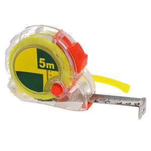 Utoolmart コンベックス メジャー 巻尺 テープ長さ5m ステンレステープ ロックタイプ ロック機能付き メートル 距離測定器 測定器 目盛り