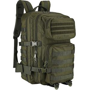 ProCase バックパック, 40L 大容量リュックサック MOLLEシステム 多機能 3日間のアウトドアに対応  グリーン