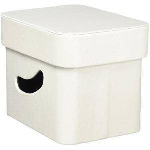 東洋ケース 収納ボックス ルコット スモール ふた付き ホワイト RCT-FBS-WH