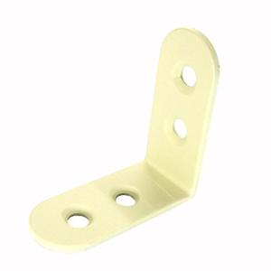 MYST カラー取付金具 アイボリー色 幅15×長さ36×36×厚み2mm  DIY用