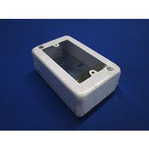 外山電気 スイッチボックス ワンタッチ 側面ノックアウト 1個用 A型 ホワイト M161