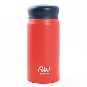 Reach Will魔法瓶 水筒350ml 軽量 真空2重構造ステンレスマグボトル 保温保冷 レッド RAB-35MRD