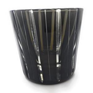 ノワールショットグラスsAMS-15 黒 110ml ストライプ