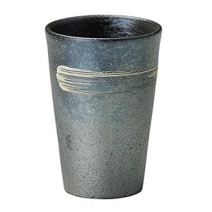 丸伊製陶 信楽焼 へちもん フリーカップ 刷毛目いぶし