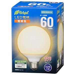 オーム電機 LED電球 ボール球形