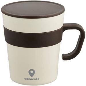 カクセー ココカフェ 手付マグ ホワイト CC-16 本体サイズ:8.3×11×9.8/250ml