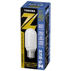 東芝 電球形蛍光ランプ  電球40ワットタイプT形 昼光色 EFT10ED/8 口金直径26mm