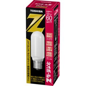 東芝 電球形蛍光ランプ  電球60ワットタイプT形 電球色 EFT15EL/12 口金直径26mm