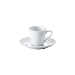 Noritake ノリタケ デミタス ソーサー 12.8cm コニフェール 電子レンジ対応 食洗機対応 1枚 白 ファインポーセレン 17