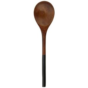 阿瀬真三商店 スプーン おしゃれ 丸スプーン 黒 16.5cm R13-20