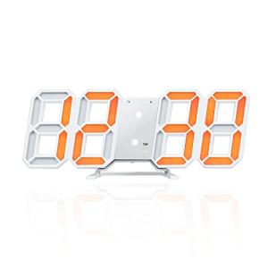 Lubanheart デジタル時計 LED 置き時計 壁掛け時計 目覚まし時計 USB給電 3つ表示パターン 現在時刻 日付 温度 1