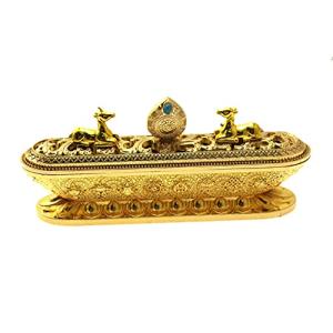 Speed mao アジアン風 アンティーク 香炉立て リラクゼーション タイムに 金