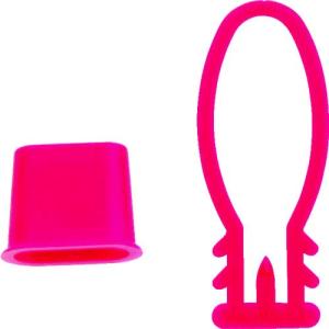 TRUSCO(トラスコ) みかんネット用留め具 赤 10個入 BET-R-10