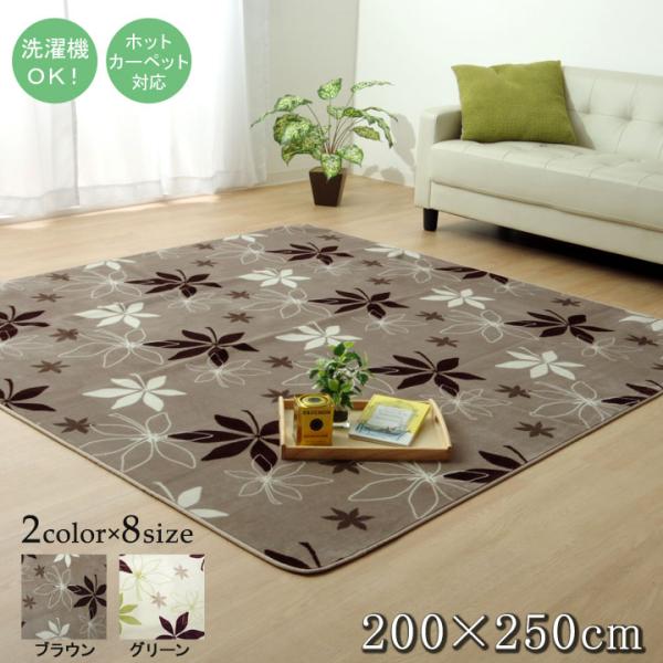 プランタ(ポルカ)ラグ グリーン 200X250　1380000001074