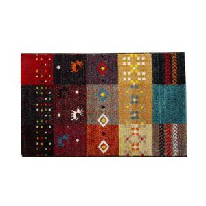 イケヒコ 玄関マット トルコ製 ウィルトン織り 『フォリア』 レッド 約50×80 2042539