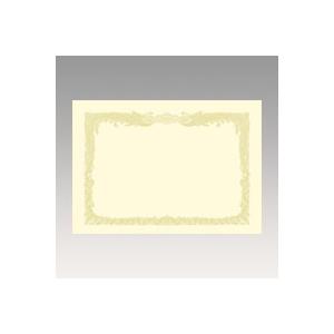 文具　66446　タカ印 ＯＡ賞状用紙　クリーム　Ｂ５判縦 10-1057