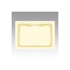 文具　66449　タカ印 ＯＡ賞状用紙　クリーム　Ａ３判縦 10-1087