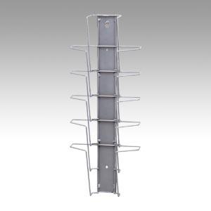 文具　69832　エヌケイ パンフレットスタンド壁掛ダークメタリック