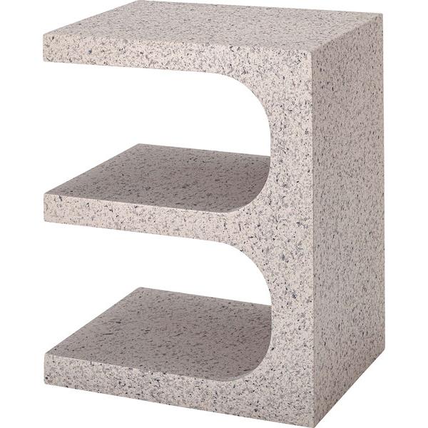 東谷　サイドテーブル　MAR-14LGY　ライトグレー テーブル 机 ナイトテーブル ベッドサイド ...