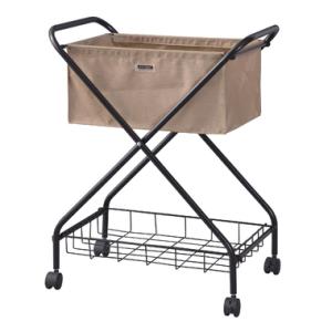 東谷　フォールディング バスケットワゴン　MIP-83BE　W52.5×D35×H66　3kg　組立