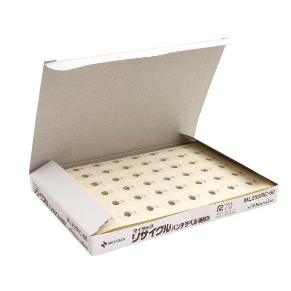 マイタック　リサイクルパンチラベル　業務用　ＭＬ２５０ＲＣ−６０