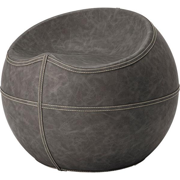 東谷 PC-365GY スツール おしゃれ ソフトレザー 椅子 いす イス チェア 腰掛け 丸 ラウ...