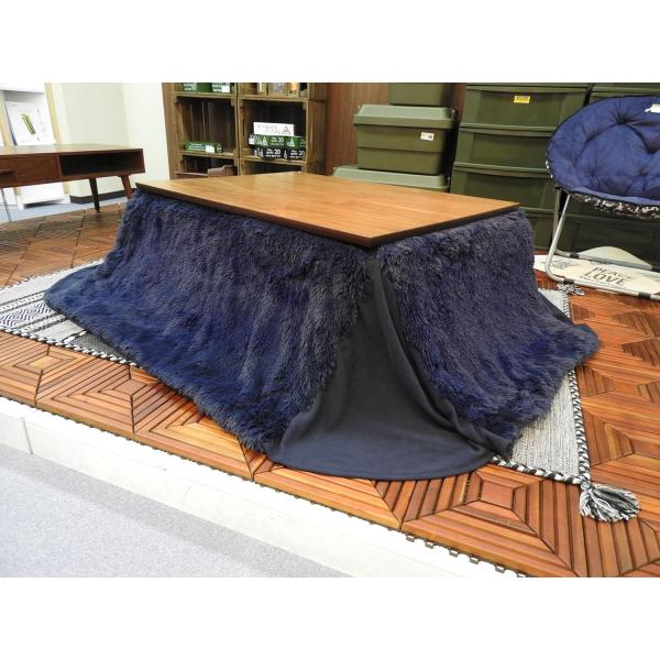 東谷　コタツ布団 長方形　SGS-515NV　毛足　ツヤ　触り心地 AZUMAYA こたつ掛布団 長...
