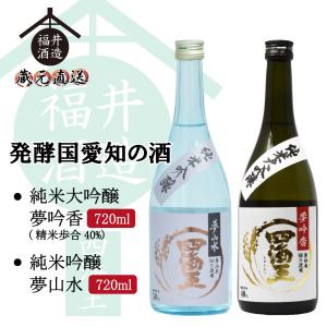 蔵元直送 日本酒発酵国 愛知の酒　純米大吟醸「四海王 夢吟香40%」&純米吟醸「四海王 夢山水」 720ml×2本