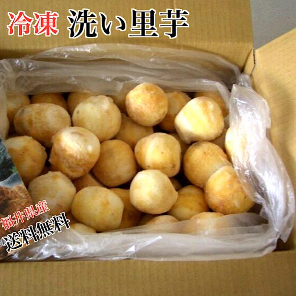 【冷凍】洗い里芋約秀品3Ｋ箱   福井県特産　芋煮会・芋煮・煮物　冷凍里芋　業務用