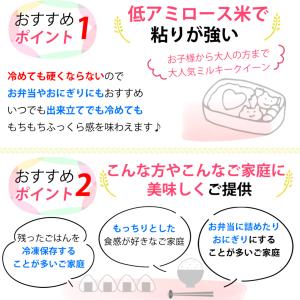 米 10kg 無洗米 ミルキークイーン 5kg...の詳細画像3