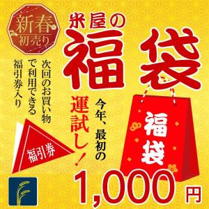 福袋2020 予約  食品 米 お試しサイズ300g×3袋 「福引券」付き 送料無料