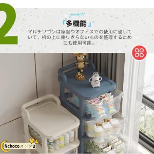 収納ラック キャスター付き 3段 4段 5段収...の詳細画像2