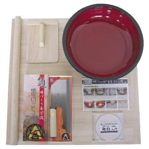 家庭用麺打ちセット (大) A-1220 (そば・うどんDVD付) 味づくり自分流