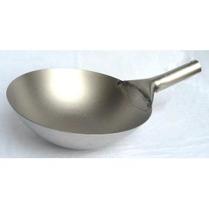 中華鍋 片手中華鍋 純チタン 北京鍋39cm 1-0426-0205 : 料理道具の