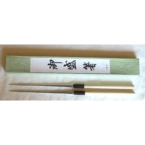 盛箸 極上 白木柄盛箸（水牛桂柄付）240ｍｍ 9-0534-0807｜fukuji-net