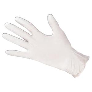 ゴム手袋 白L エブノ ニトリルゴム 極薄手袋（粉なし）No.520ホワイト